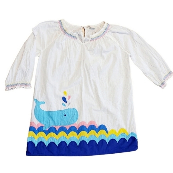 Mini Boden Other - Mini Boden Whale Applique Tunic Dress Sz  9-10yr